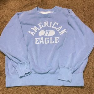 AE American Eagle XS sweatshirt periwinkle blue unique color EUC